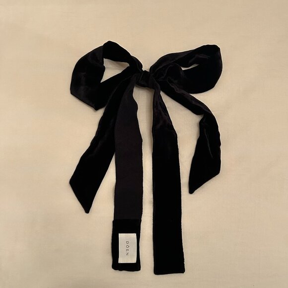 *Just the Belt* Doen Senna Velvet Bow belt - Picture 1 of 4